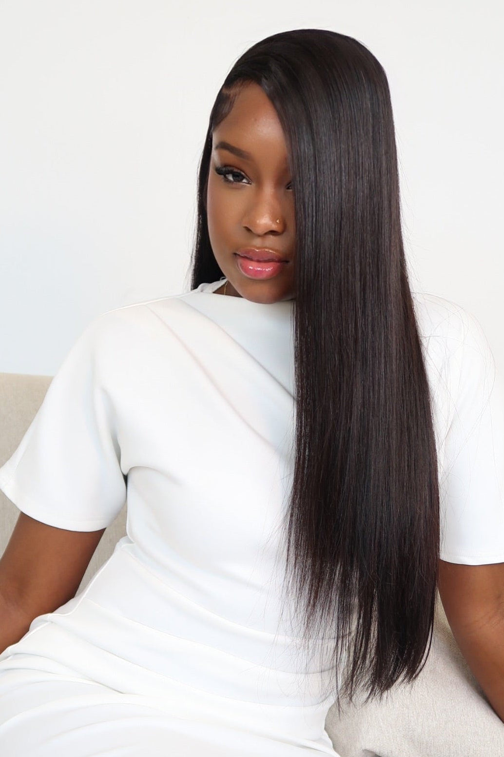 Raw Cambodian Straight HD Wig