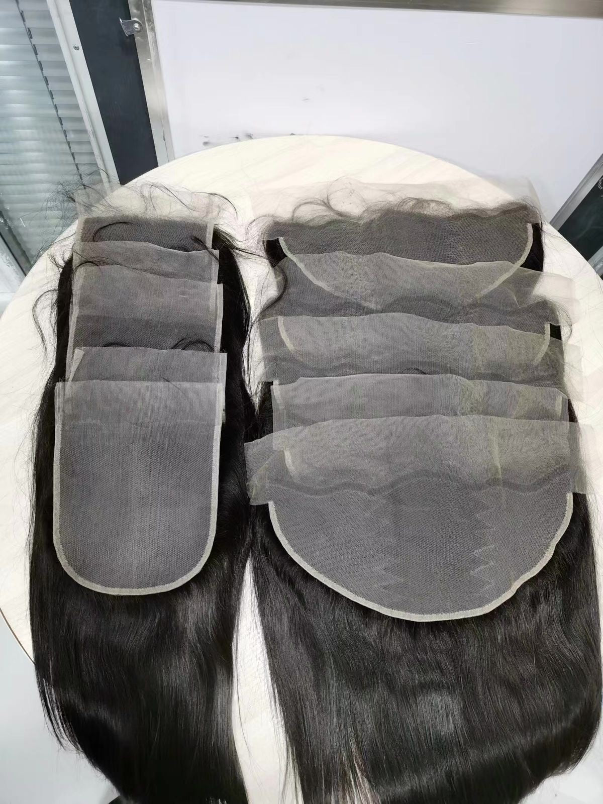Verschillende maten HD lace closures & frontals – raw straight hair met dunne, natuurlijke lace